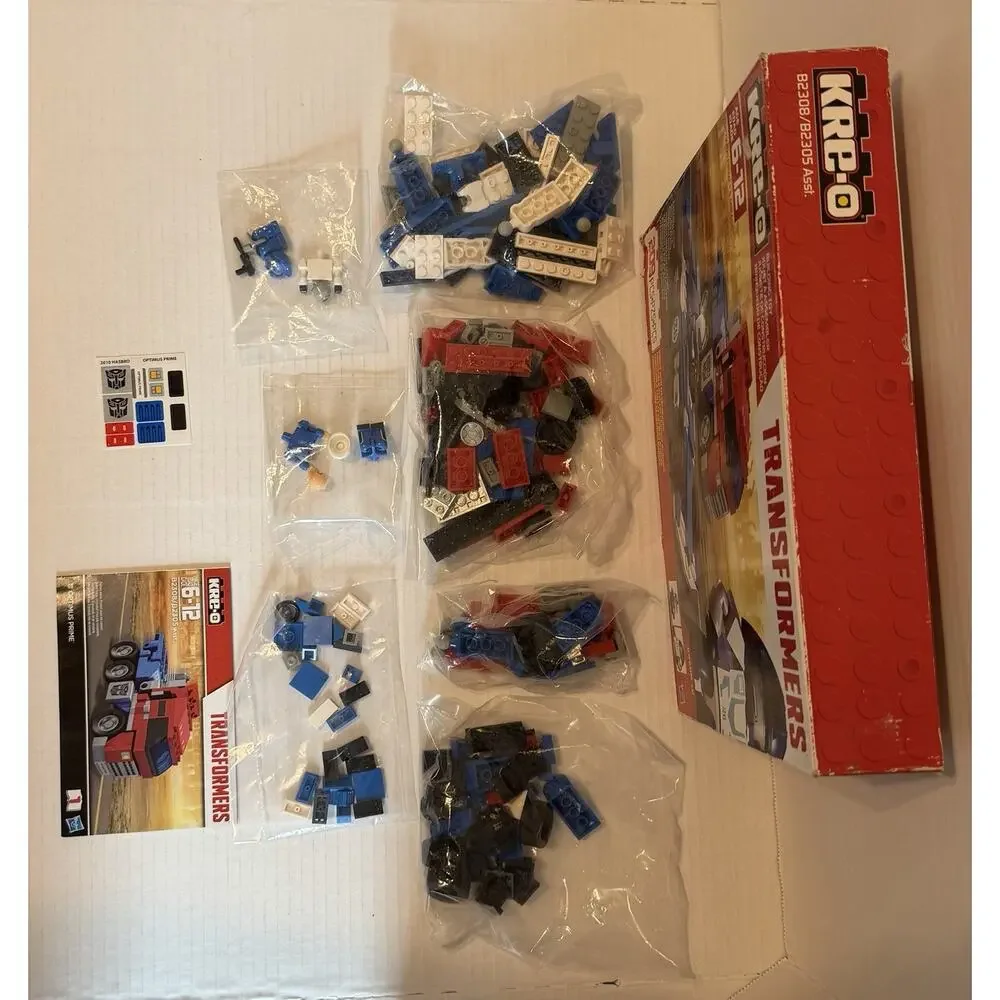 KRE-O Hasbro Transformers Optimus Prime & Mirage (209 Pieces) FREE SHIPPING